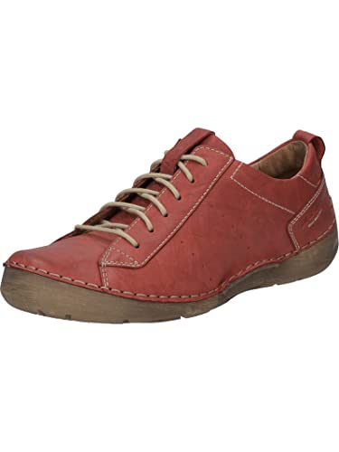 Josef Seibel Damen Low-Top Sneaker Fergey 56,Weite G (Normal),Wechselfußbett,Freizeitschuhe,Turnschuhe,Laufschuhe,Rot (Hibiscus),45 EU von Josef Seibel