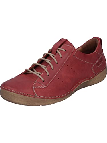 Josef Seibel Damen Low-Top Sneaker Fergey 56,Weite G (Normal),Wechselfußbett,schnürer,Halbschuhe,straßenschuhe,Turnschuhe,rot,36 EU von Josef Seibel