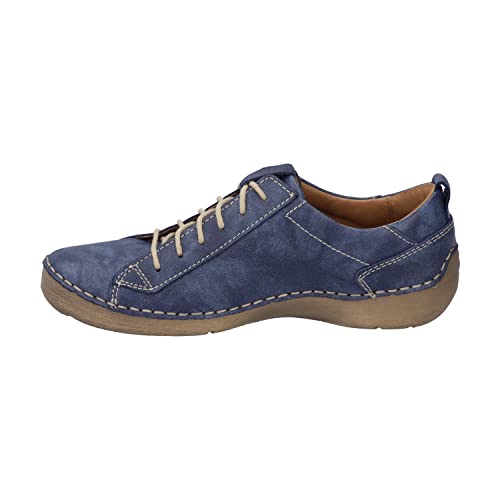 Josef Seibel Damen Low-Top Sneaker Fergey 56,Weite G (Normal),Wechselfußbett,Halbschuhe,straßenschuhe,Strassenschuhe,Blau (Ocean),38 EU von Josef Seibel