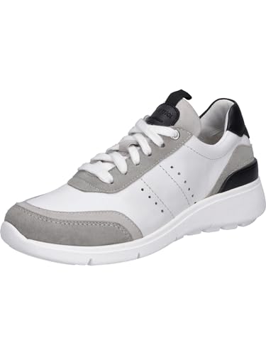 Josef Seibel Damen Low-Top Sneaker Giulietta 01,Weite G (Normal),Wechselfußbett,Freizeitschuhe,Laufschuhe,schnürer,Weiss-grau,39 EU von Josef Seibel