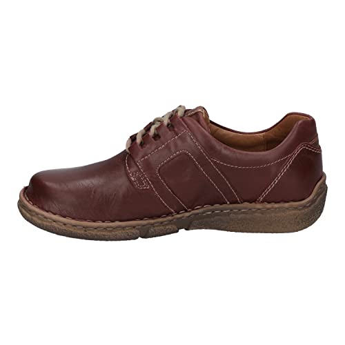 Josef Seibel Damen Low-Top Sneaker Neele 44,Weite G (Normal),Wechselfußbett,schnürer,Halbschuhe,straßenschuhe,Rot (Rubin-Kombi),36 EU von Josef Seibel