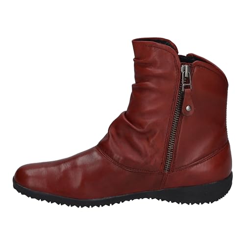 Josef Seibel Damen Klassische Stiefeletten Naly 24,Weite G (Normal),reißverschluss,gerafft,Stiefel,Bootee,Booties,Rot (Carmin),40 EU von Josef Seibel