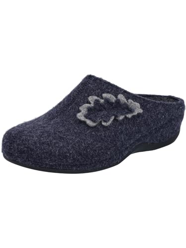 Josef Seibel Damen Pantoffeln Cholet 05,Weite H (Weit),Wechselfußbett,Schlupfschuhe,schluepfschuhe,Slides,Slip-ons,dunkelblau,37 EU von Josef Seibel