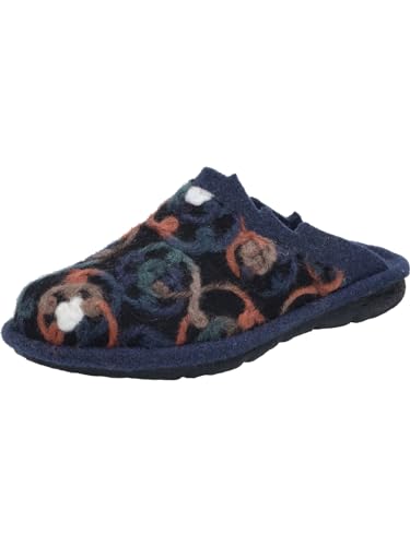 Josef Seibel Damen Pantoffeln Lille 07, Frauen Hausschuhe,Weite G (Normal),schluepfschuhe,Slides,Slip-ons,Puschen,Jeans-Multi,44 EU von Josef Seibel