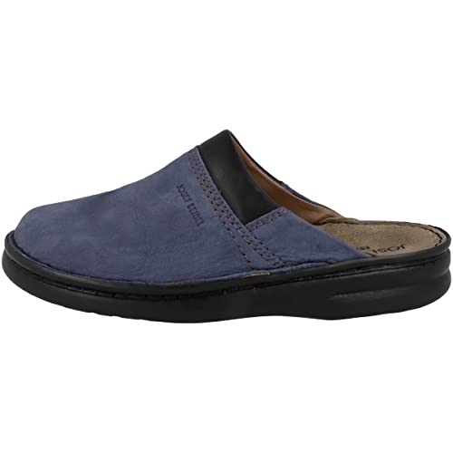 Josef Seibel Damen Pantoffeln Maxime 70, Frauen Hausschuhe,Weite G (Normal),hauslatsch,treter,finken,schlapen,drinnen,blau-Kombi,37 EU von Josef Seibel