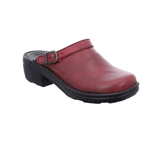 Josef Seibel Damen Pantoletten Betsy, Frauen Clogs, Ladies Women's Woman Freizeit leger Slipper Slides hauschuh weiblich,Rot(Hibiscus),36 EU / 3 UK von Josef Seibel