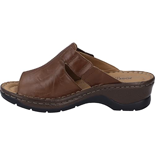 Josef Seibel Damen Pantoletten Catalonia 32, Frauen Slipper,Weite G (Normal),Backless Slipper,Mules,Gartenschuhe,Braun (Brandy),38 EU von Josef Seibel