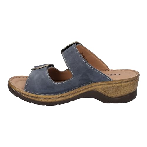 Josef Seibel Damen Pantoletten Catalonia 76, Frauen Slipper,Weite G (Normal),Slip-ons,Backless Slipper,Mules,dunkelblau,38 EU von Josef Seibel