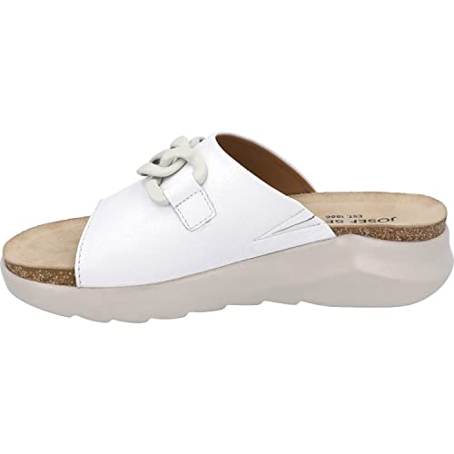 Josef Seibel Damen Pantoletten Celine 07, Frauen Slipper,Weite G (Normal),Slides,Slip-ons,Backless Slipper,Mules,Weiß (Weiss),40 EU von Josef Seibel