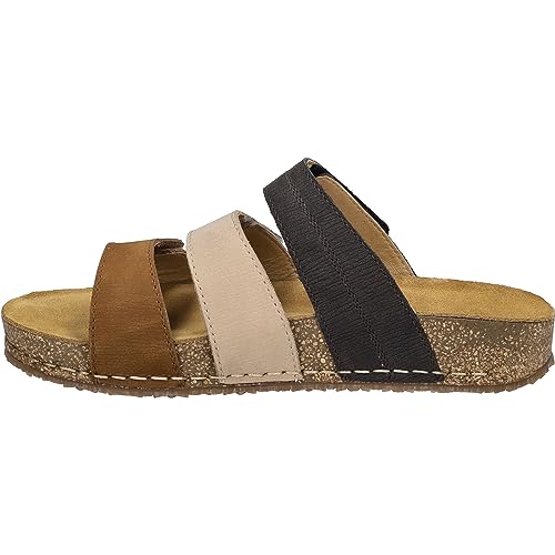 Josef Seibel Damen Pantoletten Hannah 03, Frauen Slipper,Weite G (Normal),Sommerschuhe,sommerclogs,Sandalen,Mules,Castagne-Multi,39 EU von Josef Seibel