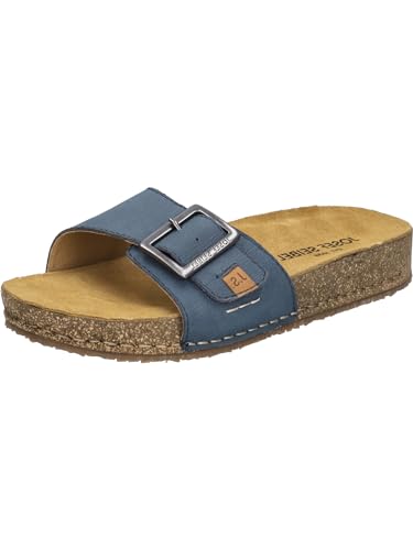 Josef Seibel Damen Pantoletten Hannah 06, Frauen Slipper,Weite G (Normal),Slides,Slip-ons,Backless Slipper,Gartenschuhe,Azur,40 EU von Josef Seibel