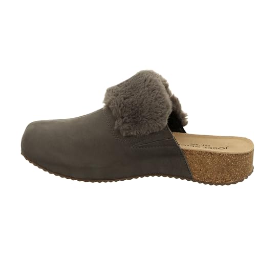 Josef Seibel Damen Pantoletten Tonga 68, Frauen Pantoletten,Weite G (Normal),Slipper,Slides,Slip-ons,Backless,Mules,Grau (Graphit),40 EU / 6.5 UK von Josef Seibel