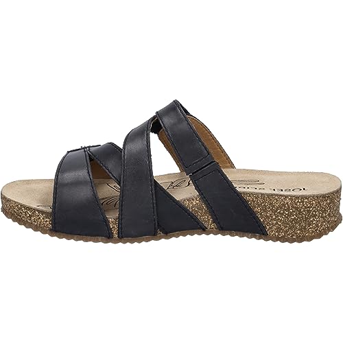 Josef Seibel Damen Pantoletten Tonga 82, Frauen Slipper,Weite G (Normal),Gartenschuhe,Sommerschuhe,sommerclogs,Sandalen,schwarz,38 EU von Josef Seibel