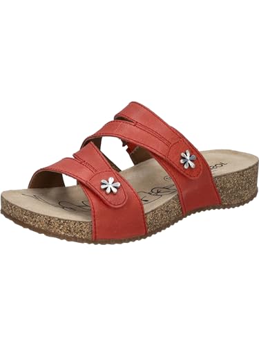 Josef Seibel Damen Pantoletten Tonga 82, Frauen Slipper,Weite G (Normal),schluepfschuhe,Slides,Slip-ons,Backless Slipper,rot,41 EU von Josef Seibel