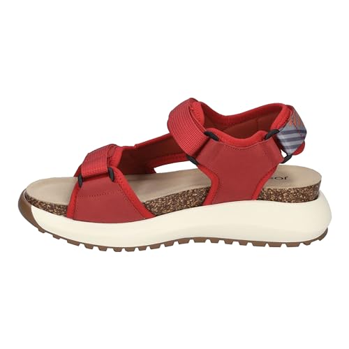 Josef Seibel Damen Plateausandalen Annie 01,Weite G (Normal),Wechselfußbett,women's,woman,lady,ladies,sommerschuhe,rot-kombi,41 EU von Josef Seibel