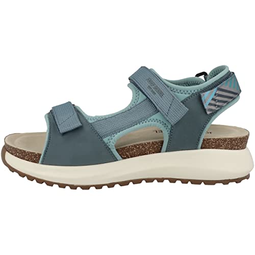 Josef Seibel Damen Plateausandalen Annie 01,Weite G (Normal),Wechselfußbett,women's,woman,lady,ladies,sommerschuhe,Blau (azur-kombi),37 EU von Josef Seibel