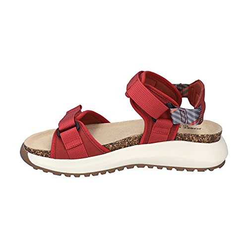 Josef Seibel Damen Plateausandalen Annie 04,Weite G (Normal),Wechselfußbett,Lady,Ladies,Sommerschuhe,Freizeitschuhe,rot-Kombi,39 EU / 6 UK von Josef Seibel