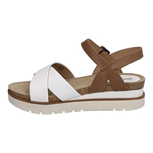 Josef Seibel Damen Plateausandalen Clea 10,Weite G (Normal),bequem,weiblich,lady,ladies,women's,plateausandaletten,Weiß (weiss-kombi),39 EU / 6 UK von Josef Seibel