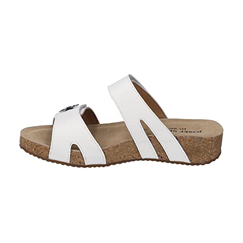 Josef Seibel Damen Plateausandalen Tonga 04, Frauen Sandalen,Weite G (Normal),freizeitschuhe,offene schuhe,strandschuhe,Weiß (weiss),38 EU von Josef Seibel