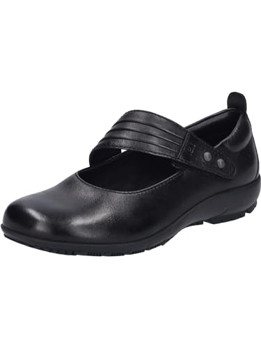 Josef Seibel Damen Riemchenballerinas Charlotte 03,Weite G (Normal),Ausgehschuhe,Abendschuhe,Slip-ons,Mary-Jane,Black-Black,39 EU von Josef Seibel