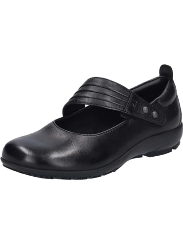 Josef Seibel Damen Riemchenballerinas Charlotte 03,Weite G (Normal),Slip-ons,spangenballerinas,Mary-Jane,Ballerinen,Black-Black,36 EU von Josef Seibel