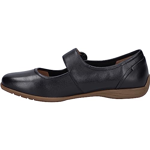 Josef Seibel Damen Riemchenballerinas Fenja 18, Frauen Flats,Weite G (Normal),Ballerinen,Halbschuhe,Sommerschuhe,Slipper,schwarz,37 EU von Josef Seibel