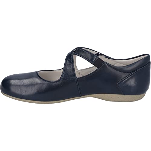 Josef Seibel Damen Riemchenballerinas Fiona 72, Frauen Flats,Weite G (Normal),Halbschuhe,Sommerschuhe,Ballerina-Schuhe,Ocean,37 EU von Josef Seibel