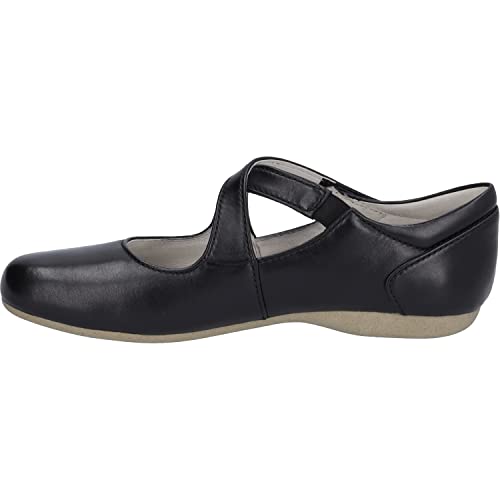 Josef Seibel Damen Riemchenballerinas Fiona 72, Frauen Flats,Weite G (Normal),Slip-ons,spangenballerinas,Mary-Jane,Pumps,schwarz,36 EU von Josef Seibel