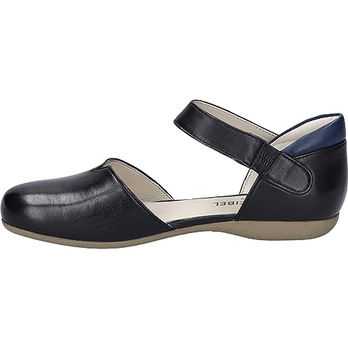 Josef Seibel Damen Riemchenballerinas Fiona 78, Frauen Flats,Weite G (Normal),Ballerina-Schuhe,Ballett-Schuhe,flach,schwarz,42 EU von Josef Seibel