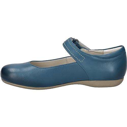 Josef Seibel Damen Riemchenballerinas Fiona 80, Frauen Flats,Weite G (Normal),Sommerschuhe,Slipper,Ballerina-Schuhe,flach,blau,37 EU von Josef Seibel