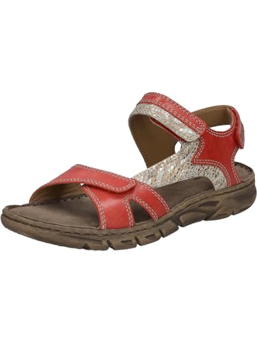 Josef Seibel Damen Riemchensandalen Brenda 03,Weite G (Normal),offene Schuhe,Strandschuhe,Sandaletten,Sommersandalen,rot-Multi,39 EU von Josef Seibel