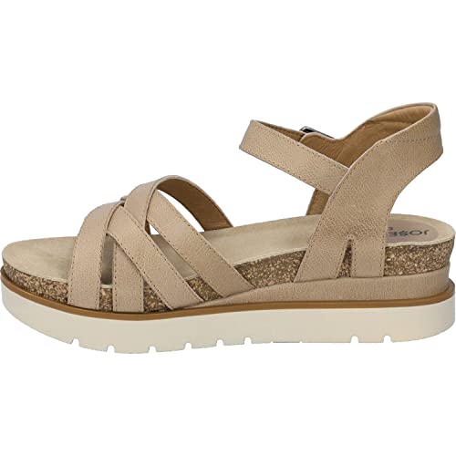 Josef Seibel Damen Riemchensandalen Clea 14, Frauen Sandalen,Weite G (Normal),strandschuhe,sandaletten,sommersandalen,Cremefarben (creme),38 EU von Josef Seibel