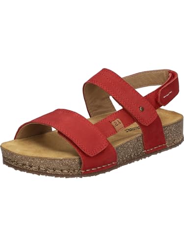 Josef Seibel Damen Riemchensandalen Hannah 02,Weite G (Normal),sommerschuhe,freizeitschuhe,offene schuhe,strandschuhe,bequem,rot,40 EU von Josef Seibel