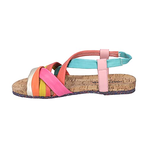 Josef Seibel Damen Riemchensandalen Henriette 03,Weite G (Normal),offene schuhe,strandschuhe,sandaletten,bequem,flach,Mehrfarbig (multicolor),40 EU von Josef Seibel