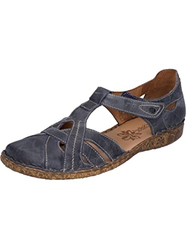 Josef Seibel Damen Riemchensandalen Rosalie 29,Weite G (Normal),Freizeitschuhe,offene Schuhe,Strandschuhe,Sandaletten,Blau (Ocean),39 EU von Josef Seibel