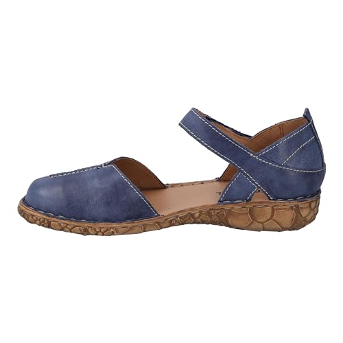 Josef Seibel Damen Riemchensandalen Rosalie 42,Weite G (Normal),offene Schuhe,Strandschuhe,Sandaletten,Sommersandalen,Blau (Ocean),40 EU von Josef Seibel