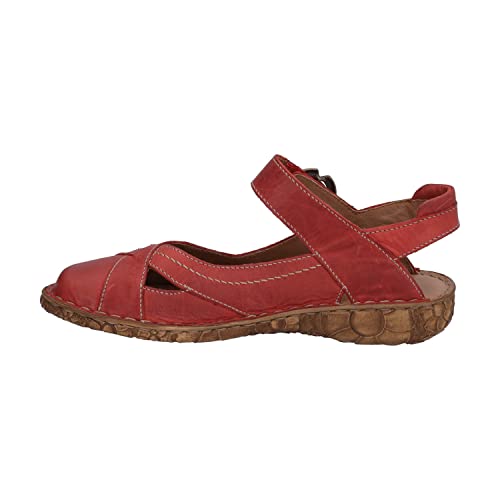 Josef Seibel Damen Riemchensandalen Rosalie 49,Weite G (Normal),offene Schuhe,Strandschuhe,Sandaletten,Sommersandalen,bequem,rot,39 EU von Josef Seibel