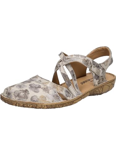 Josef Seibel Damen Riemchensandalen Rosalie 54,Weite G (Normal),freizeitschuhe,offene schuhe,strandschuhe,bequem,creme-multi,39 EU von Josef Seibel