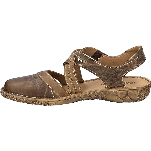 Josef Seibel Damen Riemchensandalen Rosalie 54,Weite G (Normal),sandaletten,sommersandalen,flach,sommerschuhe,brandy-kombi,38 EU von Josef Seibel