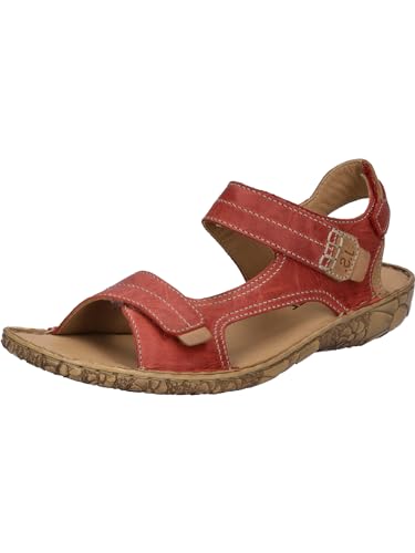 Josef Seibel Damen Riemchensandalen Rosalie 56,Weite G (Normal),Strandschuhe,Sandaletten,Sommersandalen,bequem,Hibiscus-Kombi,38 EU von Josef Seibel