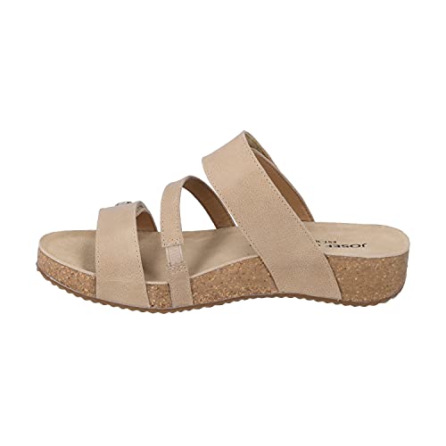 Josef Seibel Damen Riemchensandalen Tonga 54, Frauen Sandalen,Weite G (Normal),sandaletten,sommersandalen,bequem,flach,Cremefarben (creme),39 EU von Josef Seibel