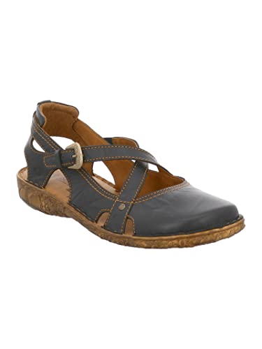 Josef Seibel Damen Sandalen Rosalie.13, Frauen Halbschuhe,offen,Übergröße,Leder,Halbschuhe,Sommerschuhe,Freizeitschuhe,Leder,Schwarz,36 EU / 3 UK von Josef Seibel