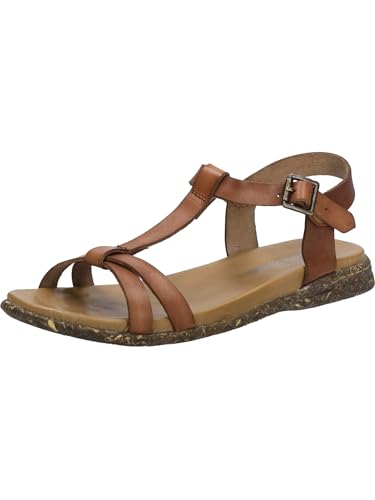 Josef Seibel Damen Sandaletten Fabricia 01, Frauen Sandalen,Weite G (Normal),Freizeitschuhe,offene Schuhe,Strandschuhe,Cognac,38 EU von Josef Seibel