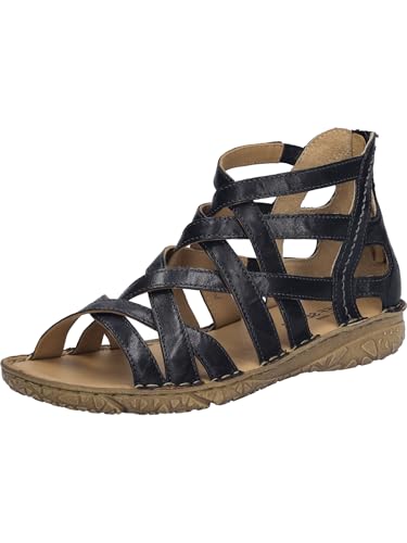 Josef Seibel Damen Sandaletten Ivy 06, Frauen Sandalen,Weite G (Normal),Sommerschuhe,Freizeitschuhe,offene Schuhe,schwarz,44 EU von Josef Seibel