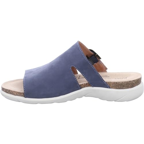 Josef Seibel Damen Sandaletten Riley 04,Weite G (Normal),sommersandalen,bequem,flach,weiblich,lady,ladies,women's,Blau (dunkelblau),39 EU / 6 UK von Josef Seibel