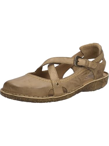 Josef Seibel Damen Sandaletten Rosalie 13, Frauen Sandalen,Weite G (Normal),Freizeitschuhe,offene Schuhe,Strandschuhe,Natur,41 EU von Josef Seibel