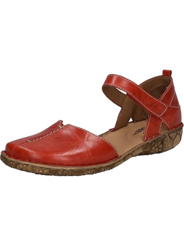 Josef Seibel Damen Sandaletten Rosalie 42, Frauen Sandalen,Weite G (Normal),Sommerschuhe,Freizeitschuhe,offene Schuhe,Hibiscus,38 EU von Josef Seibel