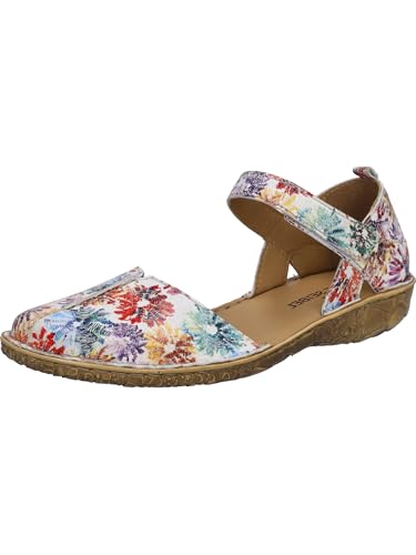 Josef Seibel Damen Sandaletten Rosalie 42, Frauen Sandalen,Weite G (Normal),Strandschuhe,Sommersandalen,t-spange,Multicolor,37 EU von Josef Seibel