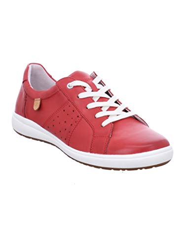 Josef Seibel Damen Schnürschuhe Caren.01, Frauen Halbschuhe,Sneaker,Leder,Freizeitschuhe,uebergangsschuhe,schnürschuhe,schnürer,Rot,38 EU / 5 UK von Josef Seibel