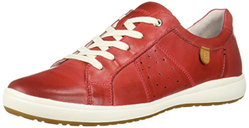 Josef Seibel Damen Schnürschuhe Caren.01, Frauen Halbschuhe,Sneaker,Leder,Freizeitschuhe,uebergangsschuhe,schnürschuhe,schnürer,Rot,43 EU / 9 UK von Josef Seibel